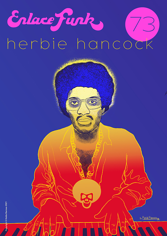 Herbie Hancock poster design illustration