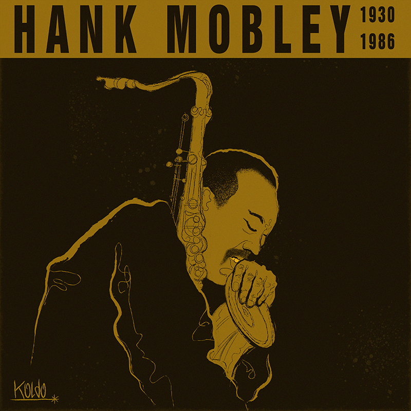 Hank Mobley Sax Jazz Retro Album Cover